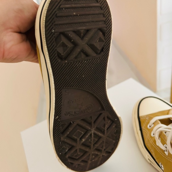 Converse High-Top Sneakers in Tan with White Accents - Picture 4 of 4